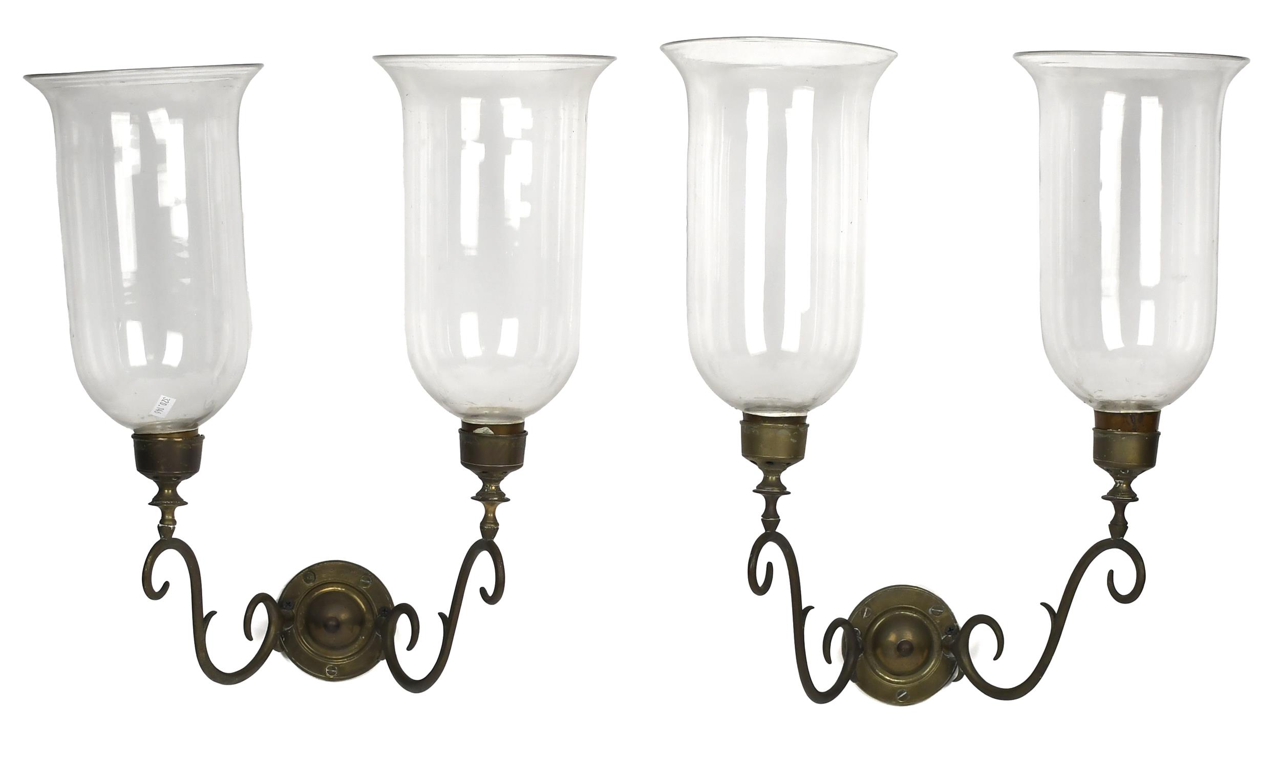 PAIR OF 19TH C. REGENCY BRASS