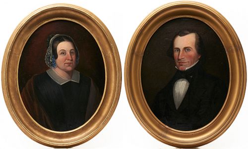 PAIR OF 19TH C. SOUTHERN PORTRAITS,