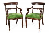 PAIR OF 19TH C. WILLIAM IV MAH