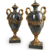 PAIR OF 19TH CENT. BRONZE AND