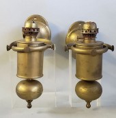 PAIR OF 19TH CENTURY BRASS GIM