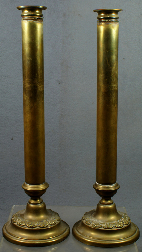 Pair of 19th century brass