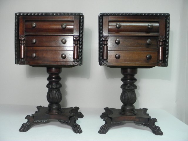 Pair of 19th century carved