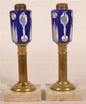 PAIR OF 19TH CENTURY FLUID LAM