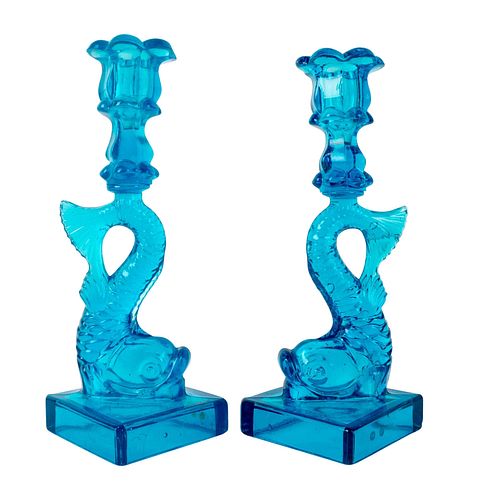 PAIR OF 19TH CENTURY GLASS