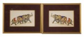 PAIR OF 20TH C. INDIAN MINATUR