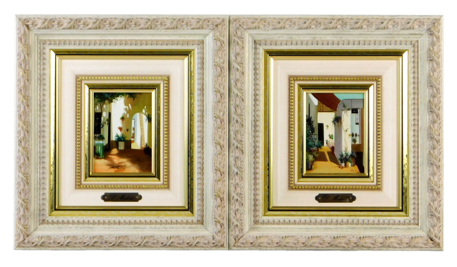 PAIR OF 20TH C. PAINTINGS ON