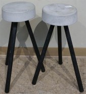 PAIR OF 20TH CENTURY BLACK PAI