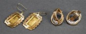 PAIR OF 21 KARAT YELLOW GOLD M