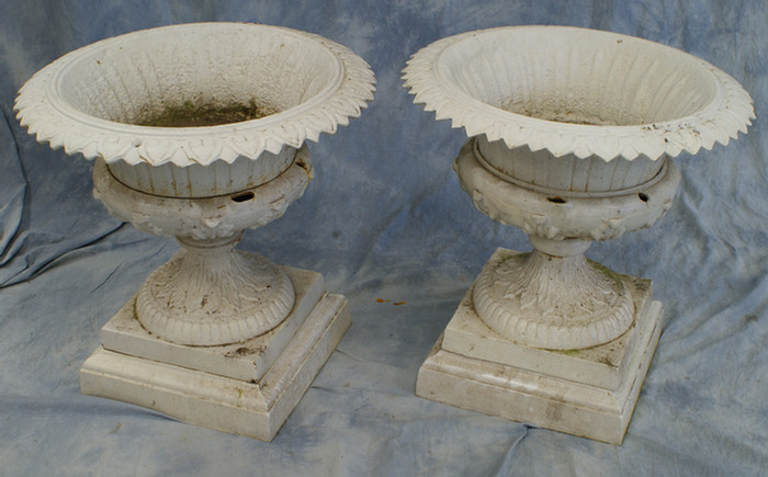 Pair of 4 section cast iron