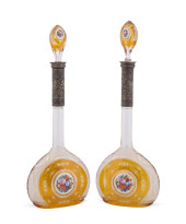 PAIR OF 800 SILVER MOUNTED BOH