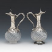 PAIR OF 950 FRENCH SILVER CLAR