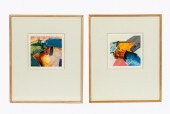 PAIR OF ABSTRACT ALBERT SMITH