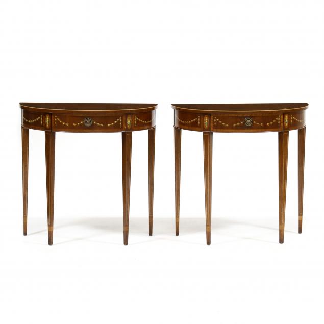 PAIR OF ADAM STYLE PAINT