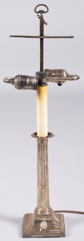 PAIR OF ADAM STYLE SILVERPLATE