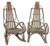 PAIR OF ADIRONDACK STYLE ROCKI