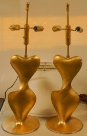 PAIR OF AERIN CLAUSIS 'HEART'