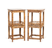 PAIR OF AESTHETIC MOVEMENT BAM