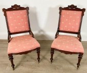 PAIR OF AESTHETIC MOVEMENT CHA