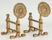 PAIR OF AESTHETIC MOVEMENT SUN