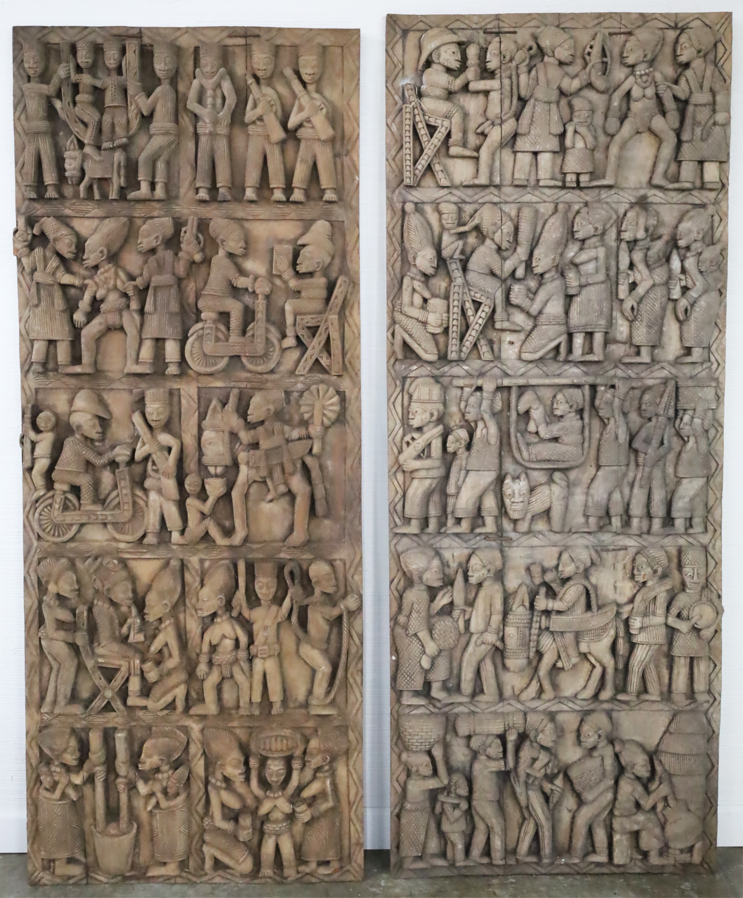 PAIR OF AFRICAN DOGON DOORS Mali,