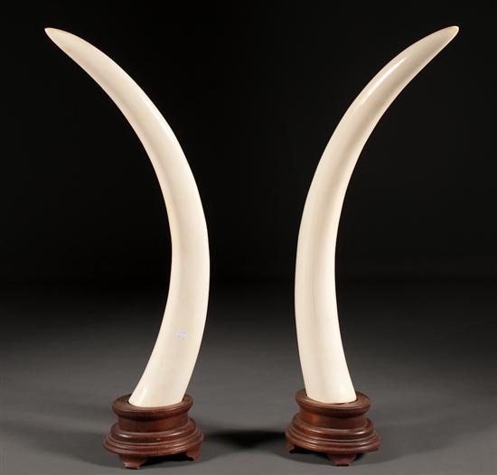 Pair of African elephant ivory