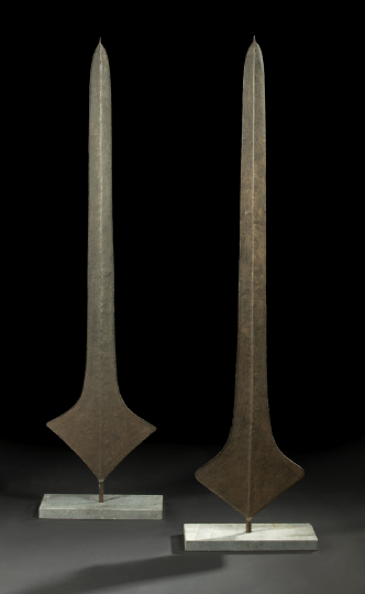 Pair of African Iron Currency