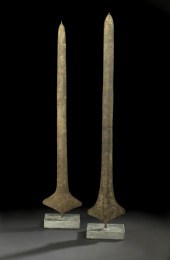 Pair of African Iron Currency