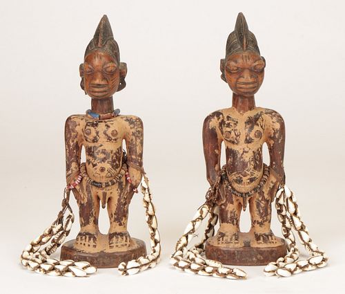 PAIR OF AFRICAN YORUBA IBEJI