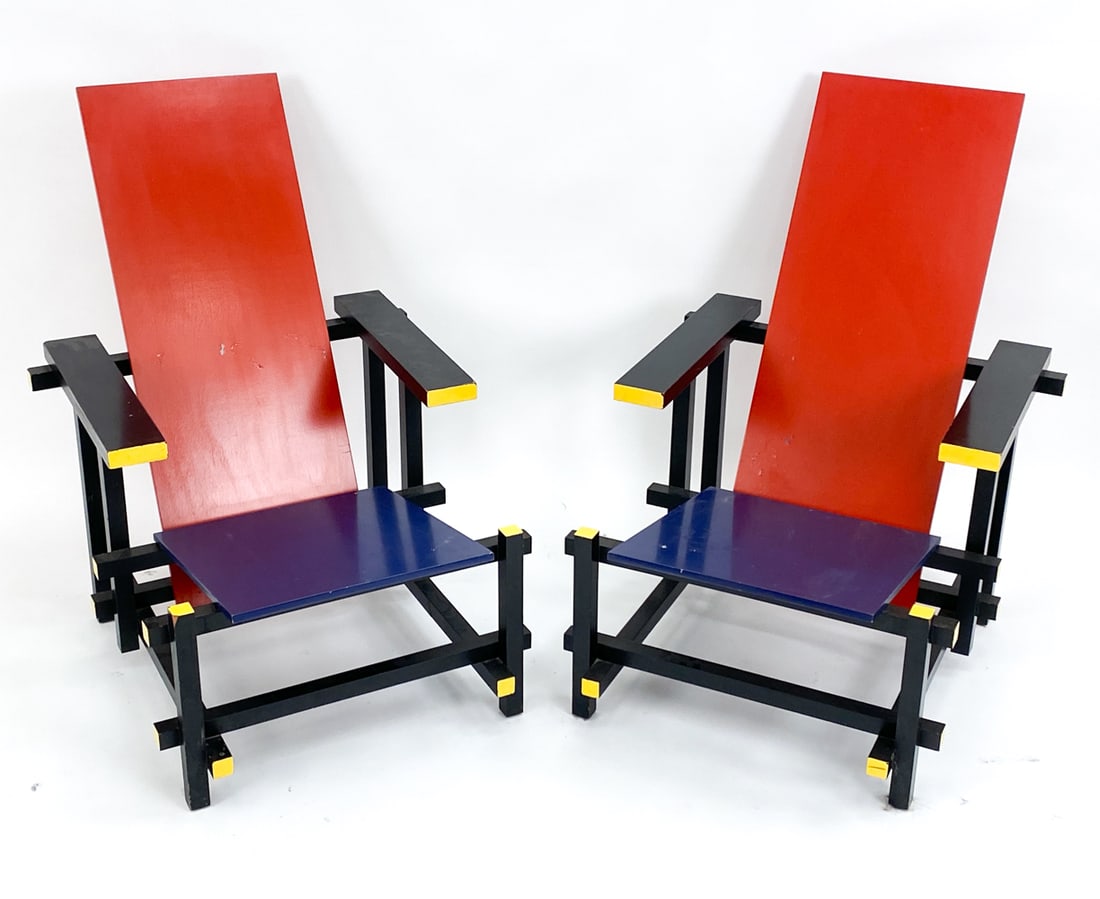 PAIR OF AFTER GERRIT RIETVELD