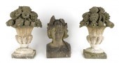 Pair of aggregate floral garde