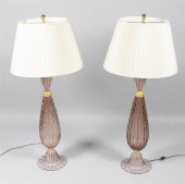 PAIR OF ALBERTO DONA MURANO BU
