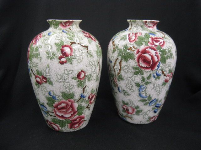 Pair of Albion Pottery ''Chinese