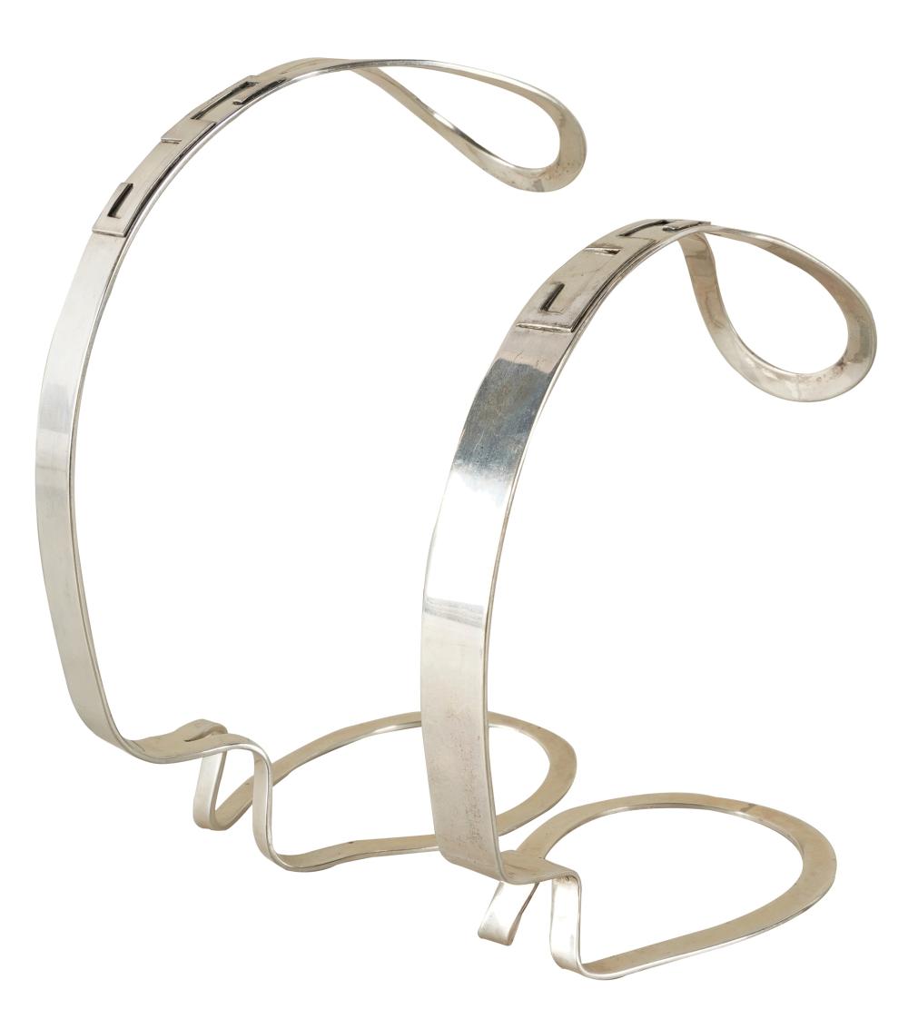 PAIR OF ALLAN ADLER STERLING SILVER
