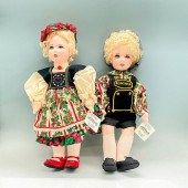 PAIR OF AMERICAN BEAUTY DOLLS,