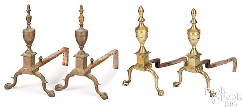 PAIR OF AMERICAN BRASS