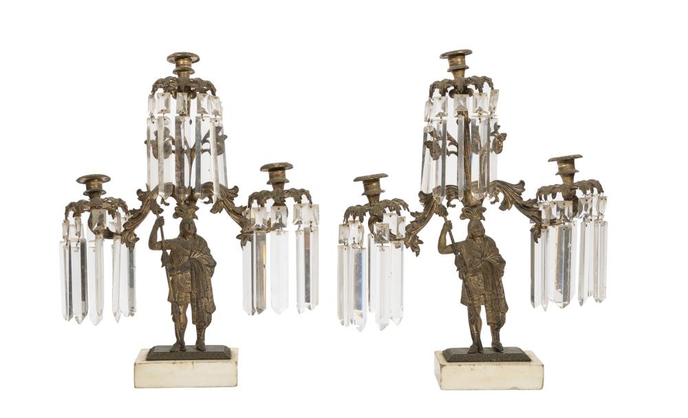 PAIR OF AMERICAN BRASS