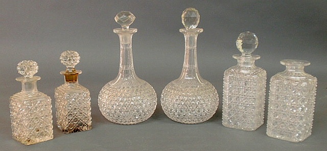 Pair of American Brilliant bottle