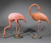 PAIR OF AMERICAN CAST IRON FIG