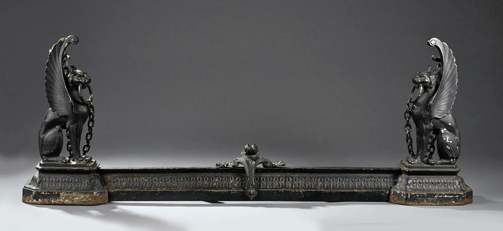 PAIR OF AMERICAN CAST IRON