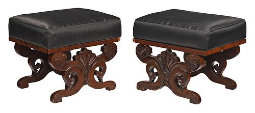PAIR OF AMERICAN CLASSICAL CARVED