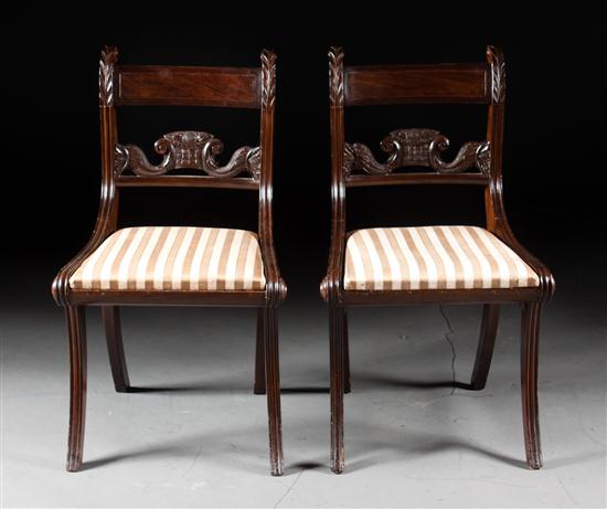 Pair of American Classical mahogany
