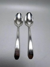 PAIR OF AMERICAN COIN SILVER S