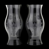 PAIR OF AMERICAN EAGLE ENGRAVE