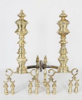 PAIR OF AMERICAN EMPIRE BRASS