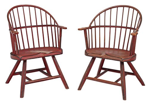 PAIR OF AMERICAN "FIREHOUSE