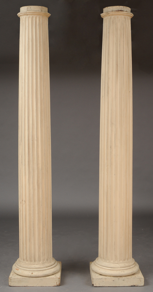 PAIR OF AMERICAN FLUTED