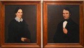 PAIR OF AMERICAN FOLK PORTRAIT