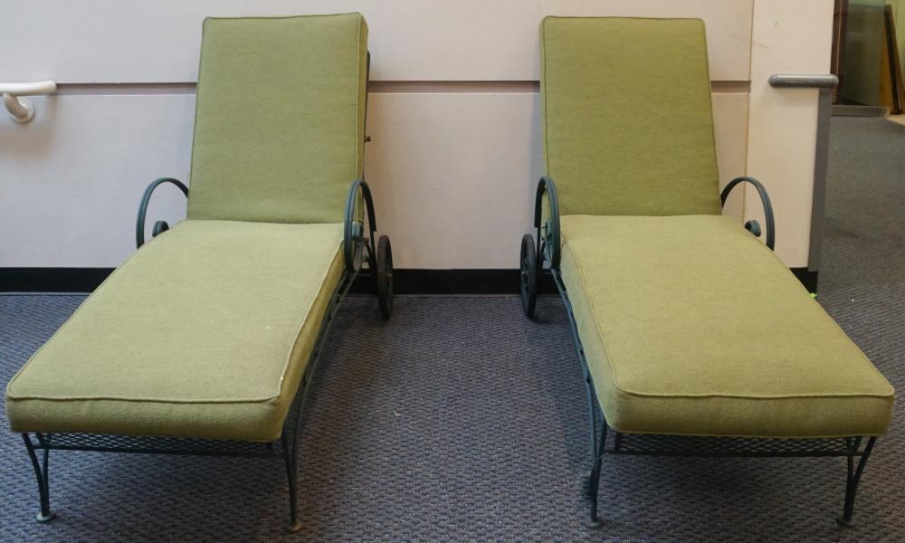 PAIR OF AMERICAN GREEN PAINTED