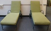 PAIR OF AMERICAN GREEN PAINTED